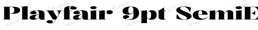 Playfair 9pt SemiExpanded SemiBold字体转换